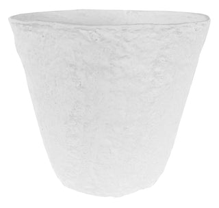 Cotton Mache Pot White Waterproof