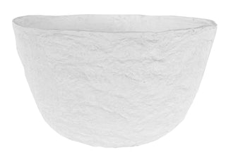 Cotton Mache Pot White Waterproof