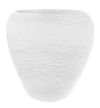 Cotton Mache Vase White Waterproof