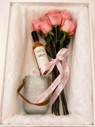 Lady Events Signature Box - 9 Trandafiri Roz , Vaza Inclusa