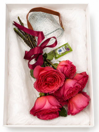 Lady Events Signature Box - 9 Trandafiri Dark Expression , Vaza Inclusa