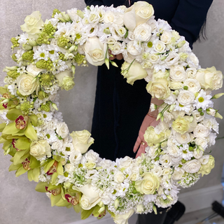 Funeral wreath - diameter 55 cm